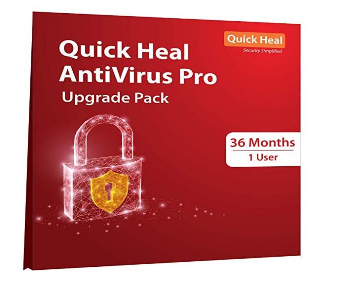 Quick Heal Anti-virus Pro Renewal 1 User 3 Year