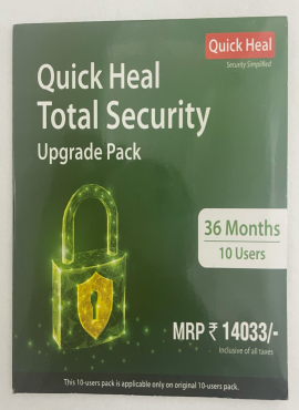 Renewal Quick Heal Total Security 10PC 3Y