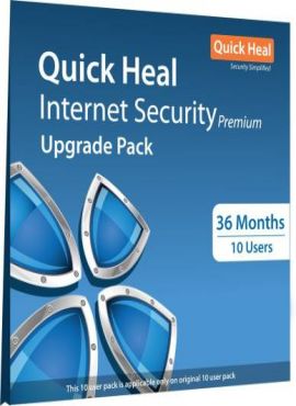 Quick Heal Internet Security Upgrade Pack 10PC 3Y