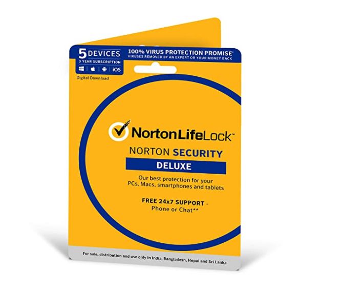 Norton Security Deluxe - 5 Devices - 3 Year