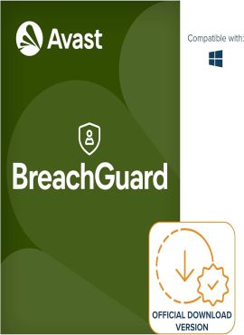 Avast BreachGuard Data Privacy Security 3PC 1 Y